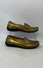 Load image into Gallery viewer, Cole Haan Womens Gold-Tone Moc Toe Slip-On Penny Loafer Shoes Size 8.5
