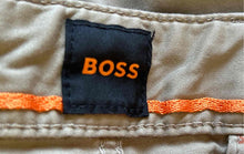 Load image into Gallery viewer, Hugo Boss Mens Khaki Flat Front Slash Pocket Slim Fit Chino Pants Size 32/32
