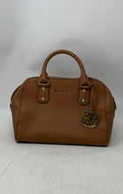 Load image into Gallery viewer, Michael Kors Womens Jet Set Brown Saffiano Leather Top Handle Satchel Handbag
