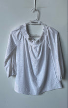 Load image into Gallery viewer, Michael Kors Womens White 3/4 Sleeve Off-The-Shoulder Blouse Top Size XS
