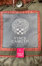 Load image into Gallery viewer, Vince Camuto Womens Green Long Sleeve Hooded Full-Zip Parka Coat Size L
