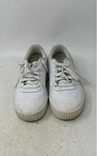 Load image into Gallery viewer, Puma Womens Carina White Leather Lace-Up Sneaker Shoes Size 7.5 No Insoles
