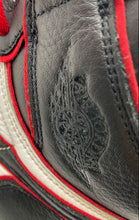 Load image into Gallery viewer, Authentic Nike Mens Jordan 1 Retro High Black White Red Sneaker Shoes 11 Damaged
