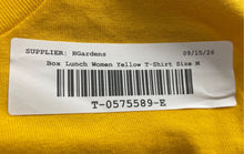 Load image into Gallery viewer, Box Lunch Womens Yellow Cotton Short Sleeve Crew Neck Graphic T-Shirt Sz M w/Tag
