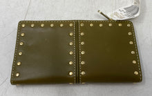 Load image into Gallery viewer, Michael Kors Womens Olive Green Leather Studded Continental Bifold Wallet W/ Tag
