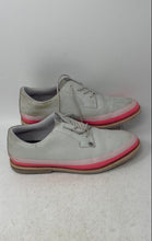Load image into Gallery viewer, G/Fore Womens Tuxedo Gallivanter Gray Pink Leather Lace-Up Golf Shoes Size 11
