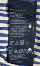 Load image into Gallery viewer, Tommy Hilfiger Mens Blue White Striped Long Sleeve Cotton Button-Up Shirt Size M
