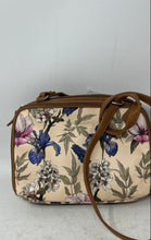 Load image into Gallery viewer, MulitSac Womens Multicolor Flower Leather Adjustable Strap Zip Top Crossbody Bag

