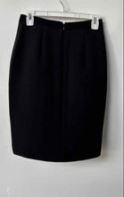 Load image into Gallery viewer, Ann Taylor Womens Black Textured Front Slit Straight &amp; Pencil Skirt 0P
