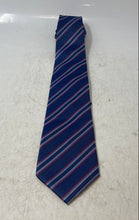 Load image into Gallery viewer, Mens Multicolor Striped Print Keeper Loop Adjustable Formal Designer Tie
