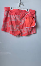 Load image into Gallery viewer, Diesel Womens Orange Printed Elastic Waist Drawstring Athletic Shorts Size Small
