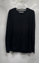 Load image into Gallery viewer, Lacoste Mens Black Long Sleeve Crew Neck Regular Fit Sleepwear T-Shirt Size L
