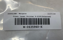 Load image into Gallery viewer, JD P-G100 Visible Beam Standard Pen Style Green Laser Pointer Untested
