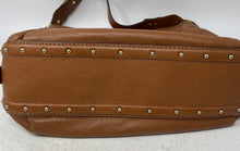 Load image into Gallery viewer, Michael Kors Womens Brown Pebbled Leather Single Strap Lined Shoulder Bag
