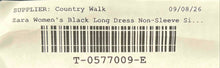 Load image into Gallery viewer, Zara Womens Black Sleeveless Side Ruched Cut-Out Slip Dress Size Large
