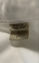 Load image into Gallery viewer, Authentic Burberry Brit Mens White Cotton Long Sleeve Button-Up Shirt Size S
