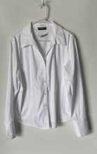 Load image into Gallery viewer, Karl Lagerfeld Womens White Non-Iron Spread Collar Button-Up Shirt No Size
