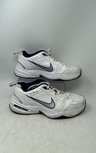 Load image into Gallery viewer, Nike Mens Air Monarch IV 415445-102 White Navy Blue Sneakers Shoes Size 11.5
