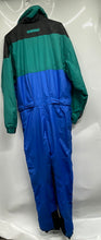 Load image into Gallery viewer, Cornice Mens Blue Green Black Light Fill Winter One-Piece Ski Snowsuit Size M
