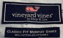 Load image into Gallery viewer, Vineyard Vines Mens Blue Classic Fit Murray Long Sleeve Button-Up Shirt Size L
