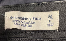 Load image into Gallery viewer, Abercrombie &amp; Fitch Womens Black Leather Ultra High Rise Ankle Pants Size 28/6
