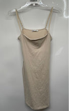 Load image into Gallery viewer, Zara Womens Beige Sleeveless Square Neck Pullover Short Mini Dress Size L
