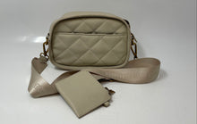Load image into Gallery viewer, Steve Madden Womens Cream Gold Tone Detachable Strap Crossbody Bag
