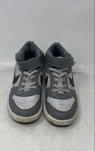 Load image into Gallery viewer, Nike Boys Court Borough Mid 870026-009 Gray Leather Sneaker Shoes Size 1Y
