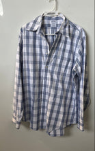 Load image into Gallery viewer, Brooks Brothers Mens Blue Plaid Printed Long Sleeve Button-Up Shirt Size L
