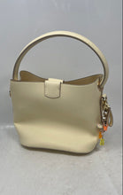 Load image into Gallery viewer, Nanette Lepore Womens Isabela Beige Leather Charm Bucket Handbag With Wallet

