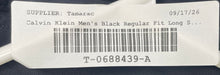 Load image into Gallery viewer, Calvin Klein Mens Black Cotton Regular Fit Long Sleeve Dress Shirt Size 16 34/35
