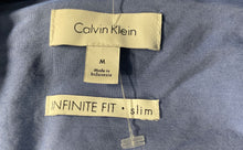 Load image into Gallery viewer, Calvin Klein Mens Blue Check Infinite Slim Fit Button-Up Shirt Size M
