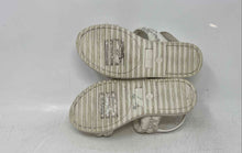 Load image into Gallery viewer, Michael Kors Girls White Monogram Open Toe Flat Slingback Sandals Size 10
