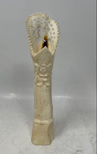 Load image into Gallery viewer, White Hand-Carved Balinese Barong 2-Piece Candle Cover Totem Figurines
