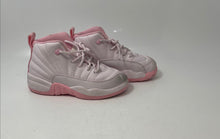 Load image into Gallery viewer, Nike Girls Air Jordan 12 Retro White Pink Leather Sneakers Shoes Size 12C

