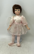 Load image into Gallery viewer, Heritage Collection Pink Brown Hair Collectible Open Eyes Fashion Porcelain Doll

