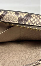 Load image into Gallery viewer, Michael Kors Womens Jet Set Multicolor Chevron Snakeskin Crossbody Bag
