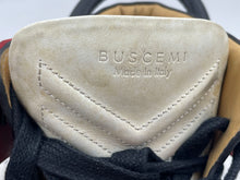 Load image into Gallery viewer, Authentic Buscemi Mens Red Black White Leather Lace-Up Sneaker Shoes EUR 42
