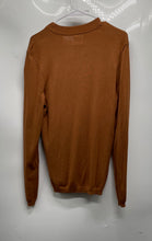 Load image into Gallery viewer, Zara Mens Brown Quarter Zip Long Sleeve Knitted Pullover Sweater Size M
