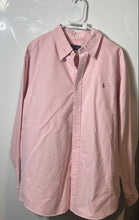 Load image into Gallery viewer, Ralph Lauren Mens Pink Long Sleeve Collared Button-Up Shirt No Size
