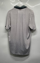 Load image into Gallery viewer, Puma Mens White Gray Geometric Print Short Sleeve Regular Fit Polo Shirt Size S
