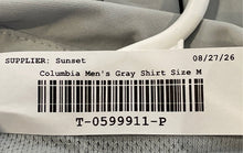 Load image into Gallery viewer, Columbia Mens Gray Roll Tab Sleeve Chest Pocket Utility Button-Up Shirt Size M
