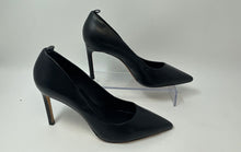 Load image into Gallery viewer, Antonio Melani Womens Lillian Black Leather Pointed Toe High Pump Heels Sz 6.5M
