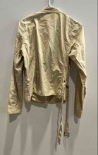 Load image into Gallery viewer, Calvin Klein Womens Beige Long Sleeve Belted Button Front Utility Jacket Size 10
