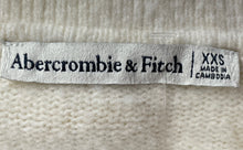 Load image into Gallery viewer, Abercrombie &amp; Fitch Womens White Short Sleeve Collared Polo Sweater Size XXS
