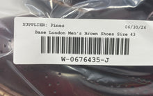 Load image into Gallery viewer, Base London Mens Brown Round Toe Lace-Up Oxford Dress Shoes Size 43
