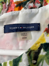 Load image into Gallery viewer, Tommy Hilfiger Womens Multicolor Floral Print Eyelet Fit &amp; Flare Dress Size 20W
