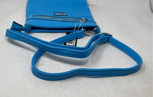 Load image into Gallery viewer, VZ Vera Handbag Womens Light Blue Leather Adjustable Strap Crossbody Bag w/ Tags
