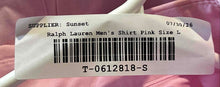 Load image into Gallery viewer, Ralph Lauren Mens Pink Cotton Short Sleeve Collared Button-Up Shirt Size Large
