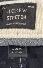 Load image into Gallery viewer, J.Crew Mens Black Flat Front Regular Fit Straight Leg Chino Pants Size W40/L34
